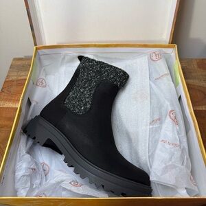 Bella Vita Black Suede Boots, Women’s 6.5